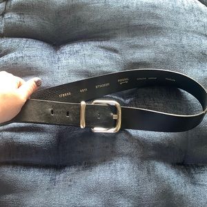 Fossil black leather belt